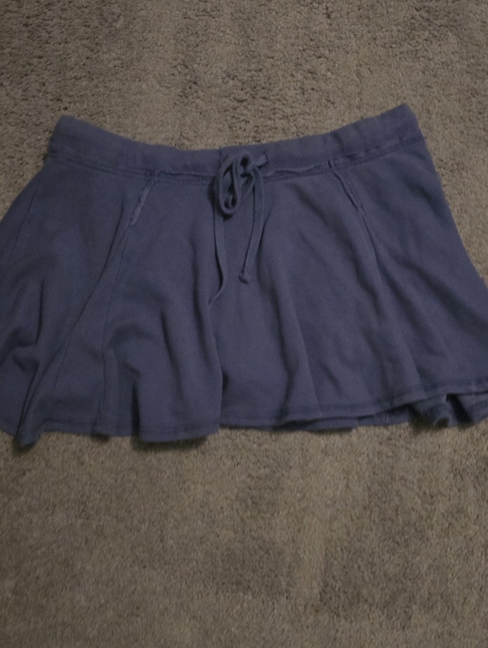 Double Zero Navy Blue Circle Skirt with Drawstring